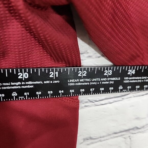 Rawlings Athletic Top Red Maroon Mens M Medium Long Sleeve Number 20 - Picture 9 of 12
